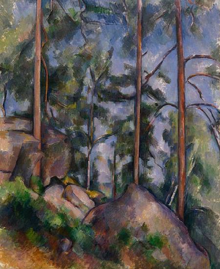 Paul Cezanne Pines and Rocks Germany oil painting art